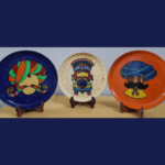 Beautiful Hand-Painted Wall Plate with Regal Rajasthani Welcoming Charm Design with Organce Color By Sanskruti Artz 6