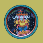 Buy Beautiful Hand-Painted Ganesha - Panchmukhi Radiance Wall Plate for Decor 2 - By Sanskruti Artz