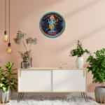 Buy Beautiful Hand-Painted Harihara - Fusion of Forces Wall Plate for Decor 3 - By Sanskruti Artz