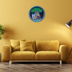 Buy Beautiful Radha Krishna with Tree & Cow Hand Painted Wall Plate for Decor 4 - Serenade of Eternity By Sanskruti Artz