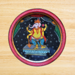 Buy Beautiful Handpainted Ganesha - Majestic Guardian Wall Plate for Decor 2 - By Sanskruti Artz