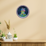 Buy Beautiful Handpainted Garuda with Vishnu - Winged Devotion Wall Plate 3 - By Sanskruti Artz