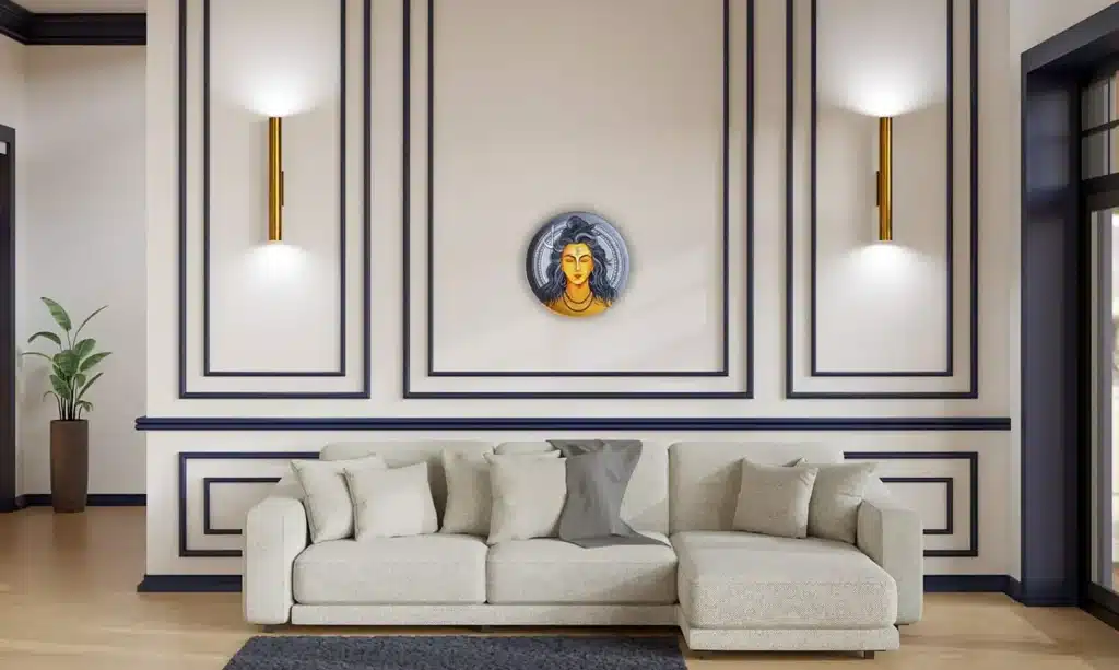 hand-painted wall plates