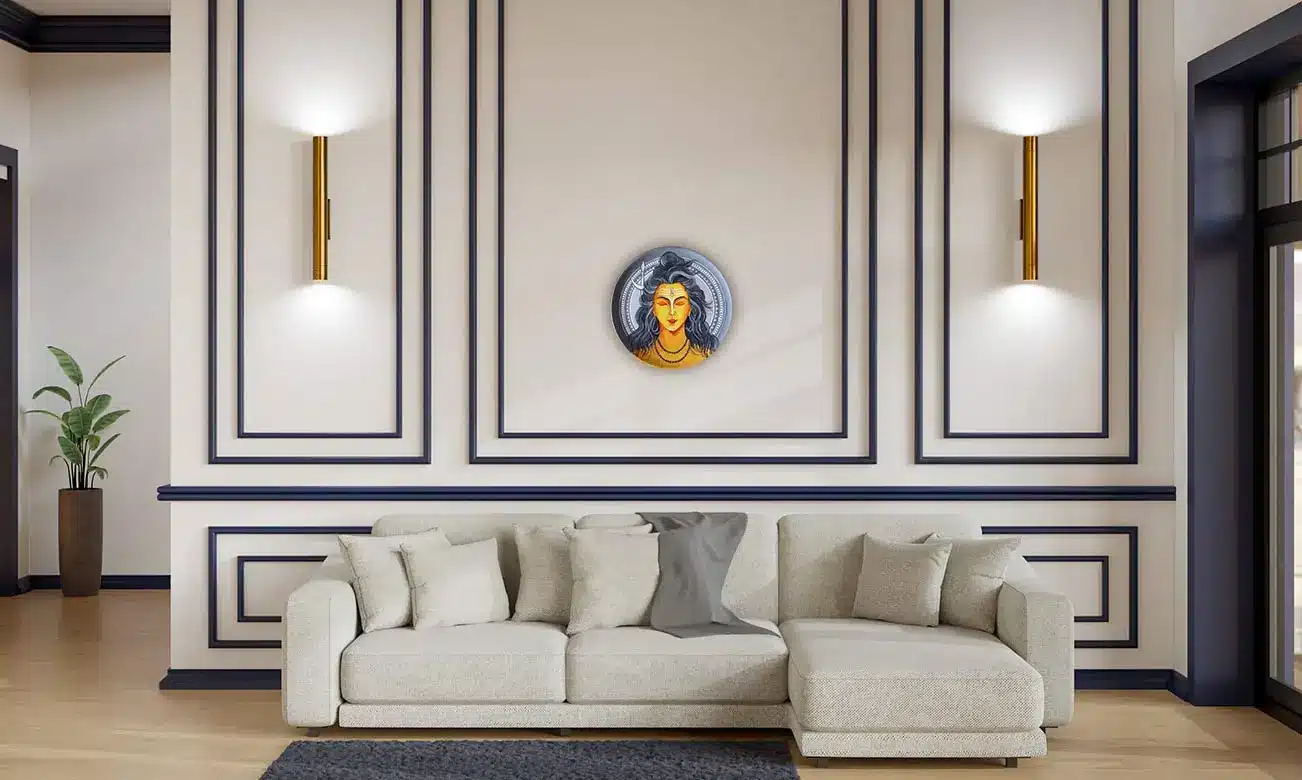 hand-painted wall plates