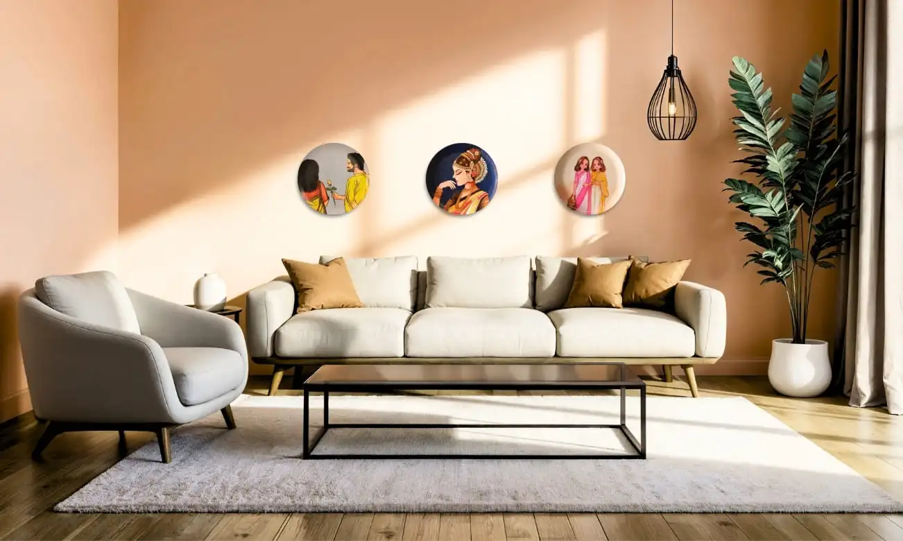 handmade wall plates